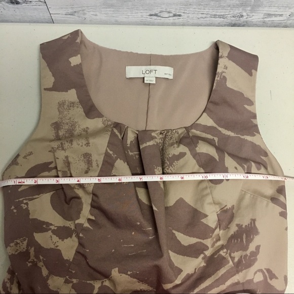 Loft pink floral print sleeveless sheath dress - Picture 9 of 11